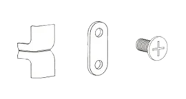 Corner Protector, Metal Connecting Piece, Screws