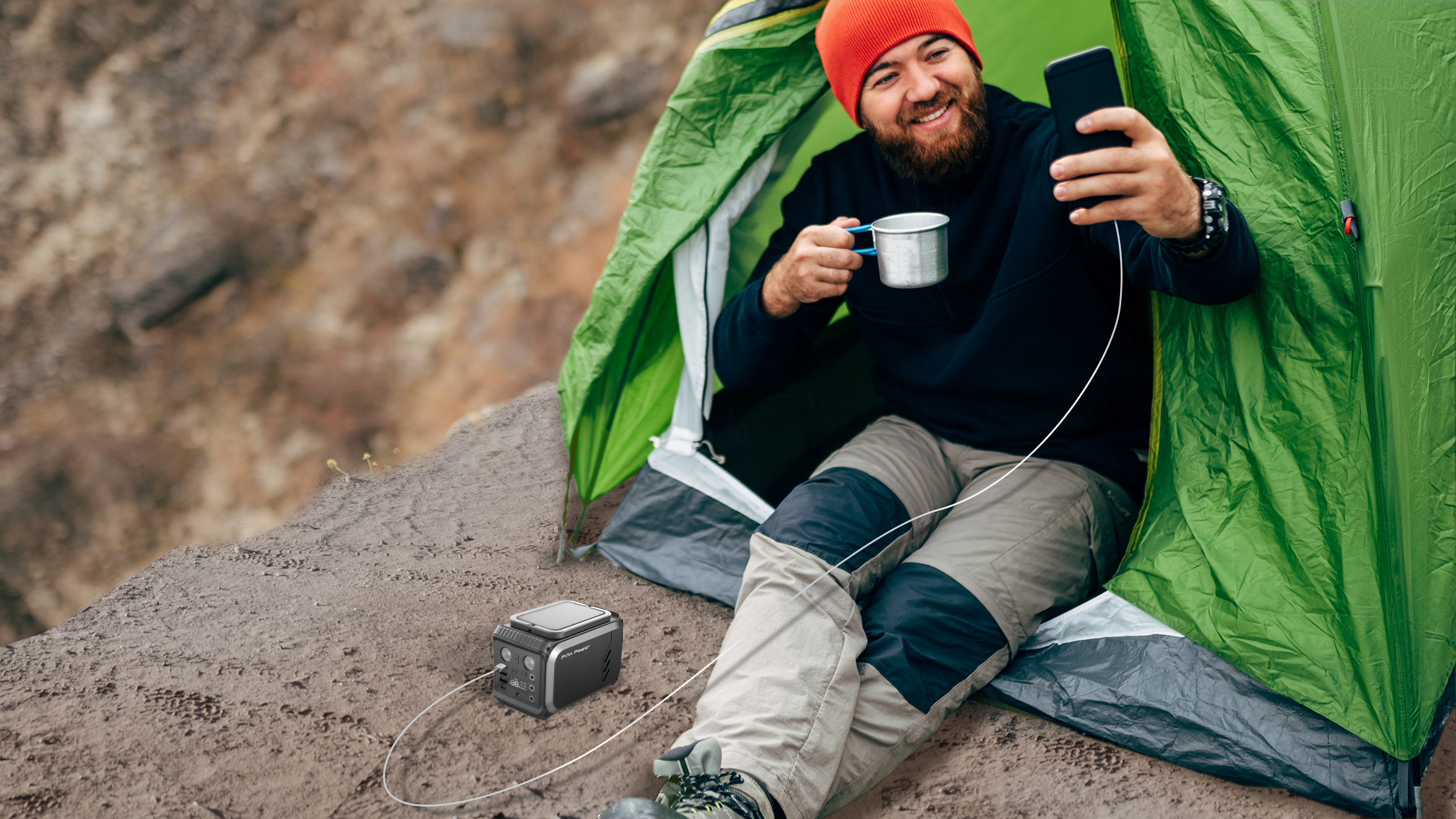 P201 Battery for camping