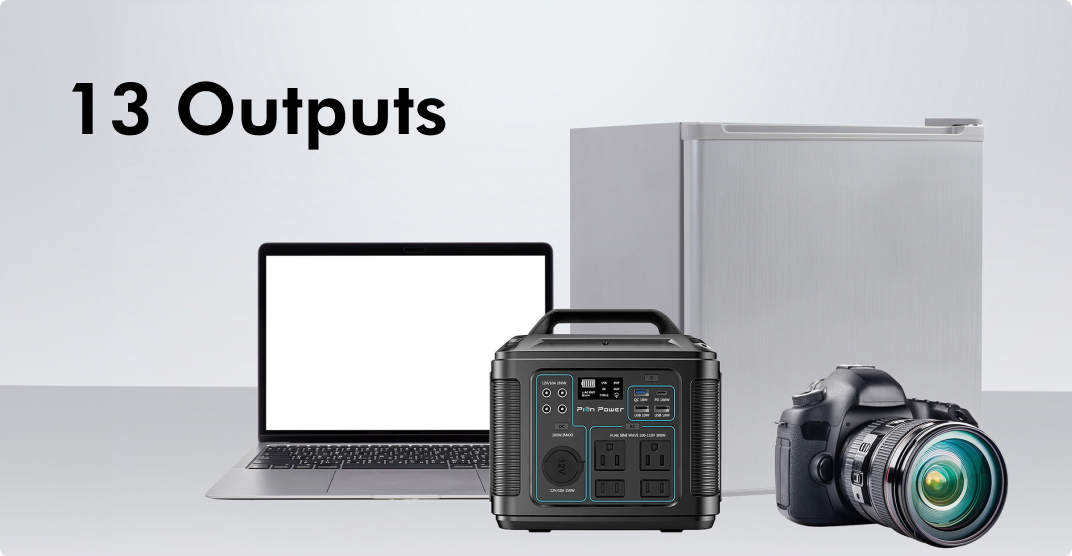 13 different output ports