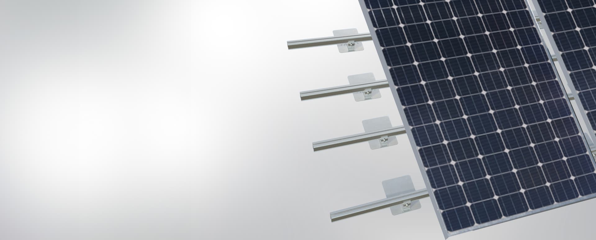 Solar panels on roof