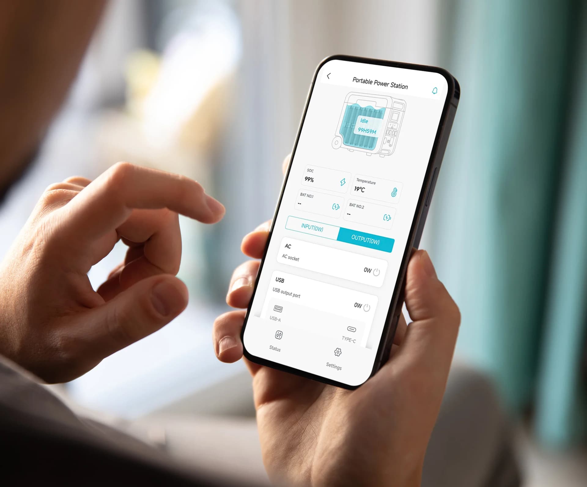 Pion Power App on smartphone